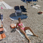 Google Street view girls on the beach 3 I LCC