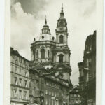 Kostel sv. Mikuláše na pohlednici z roku 1942 I LCC