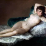 Erotické malby. Nahá Maja z roku 1800. Autorem je Francisco de Goya I LCC
