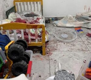 Fotografie dětského pokoje , která se objevila na sociálních sítích Benjamina Netanjahua 11. října 2023 I LCC